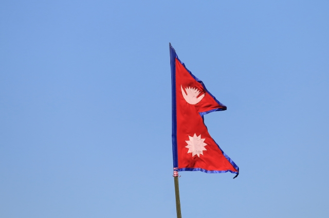 年間定番 N国旗 販促用 23680 ネパール 小